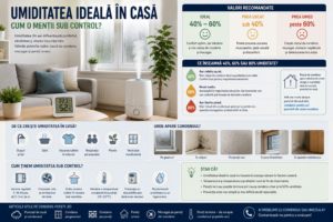 Umiditatea ideală în casă – valori recomandate și controlul condensului