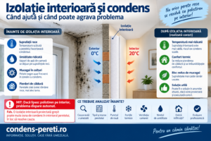 Izolație interioară și condens – când ajută și când poate agrava problema