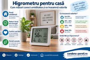 Higrometru pentru casă – măsurarea umidității și prevenirea condensului